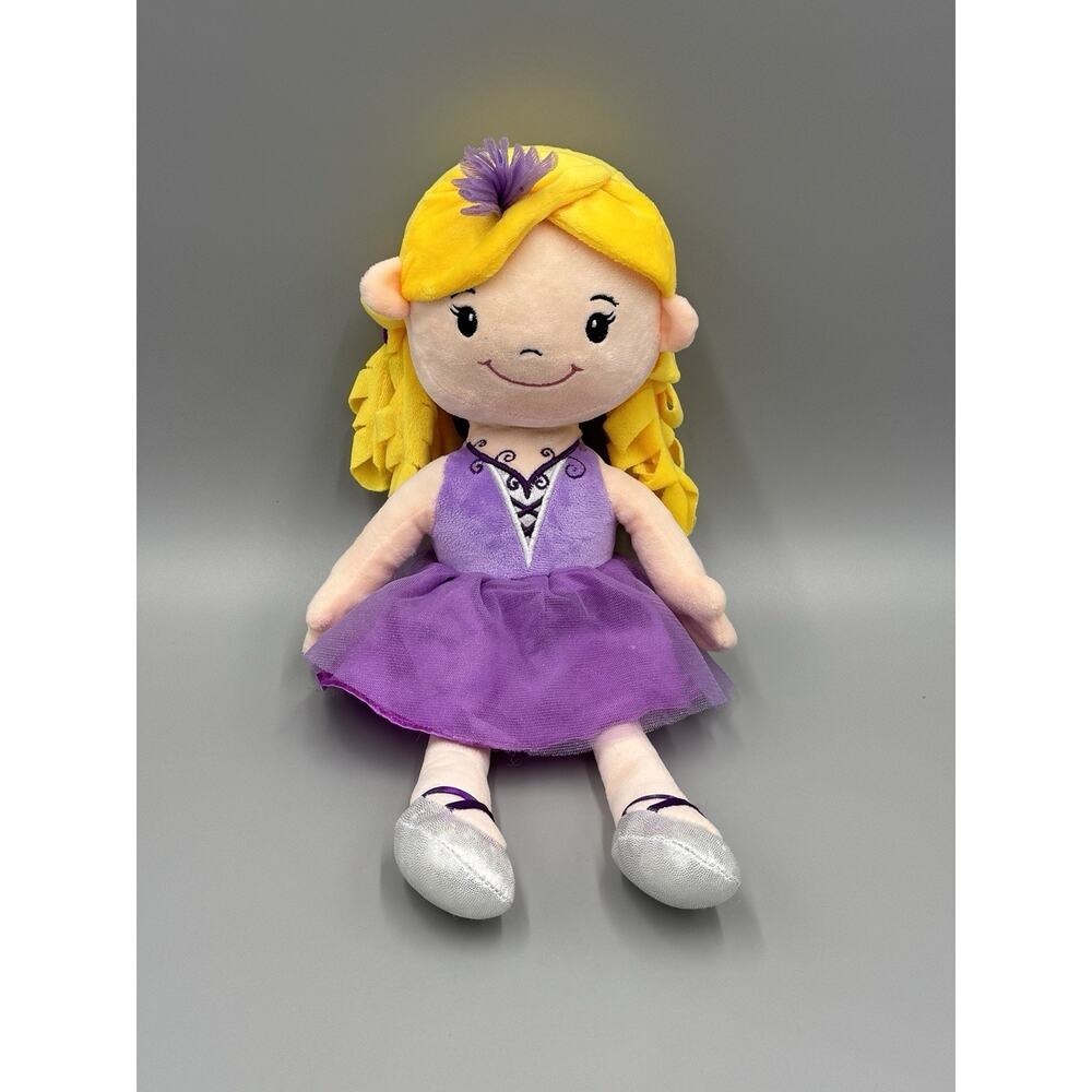 Ballerina Plush Doll Purple Dress 14" Stuffed Toy Walgreens